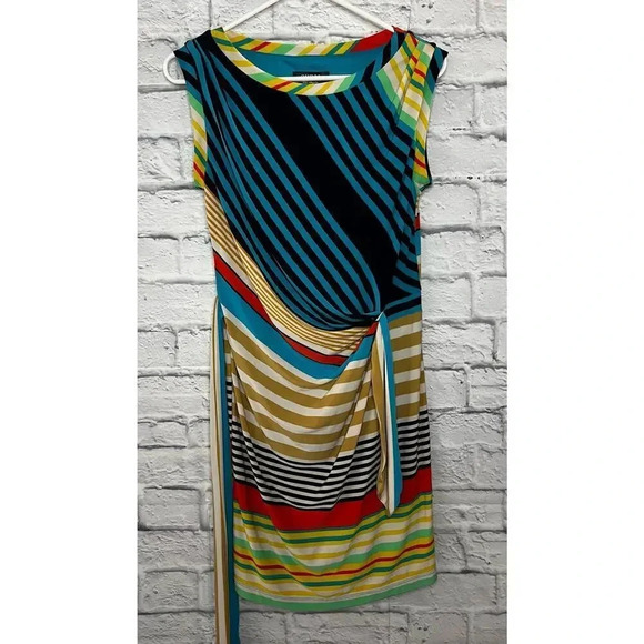 Guess Los Angeles Colorful striped Knee Length dress, size 2. - Picture 2 of 10